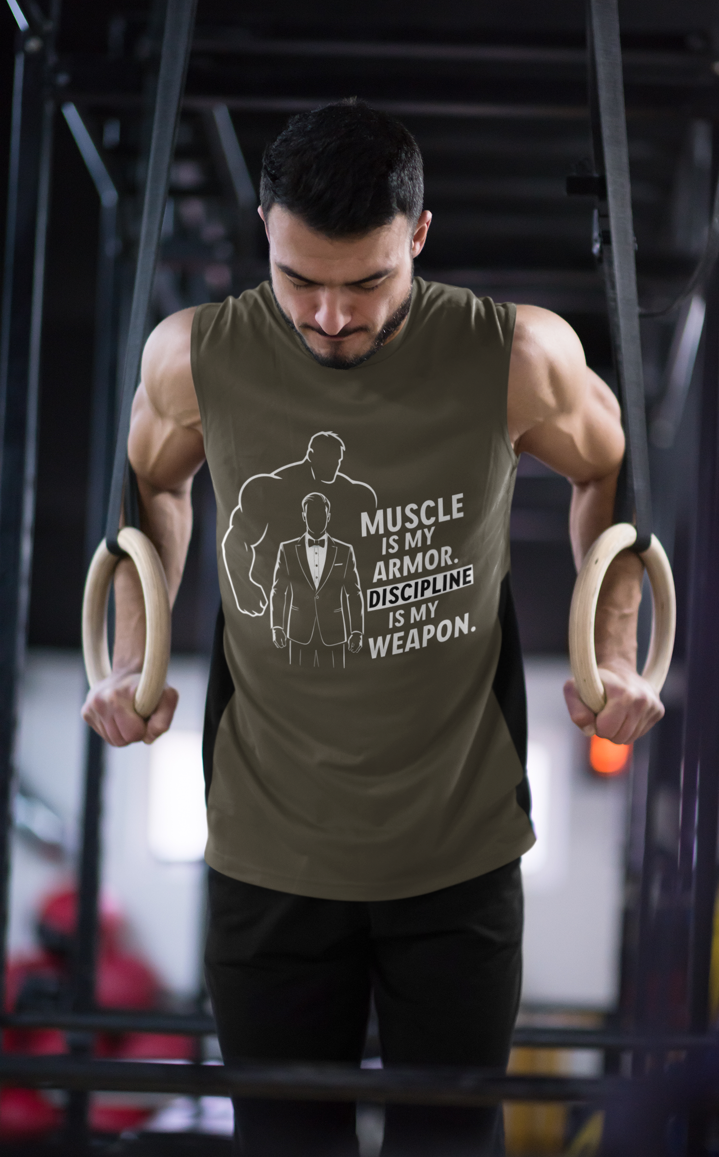 Men's Gym Discipline Sleeveless T-Shirt