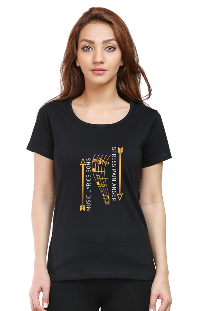 Partial Payment for Women&#39;s Music &amp; Stress T-Shirt - Black / L