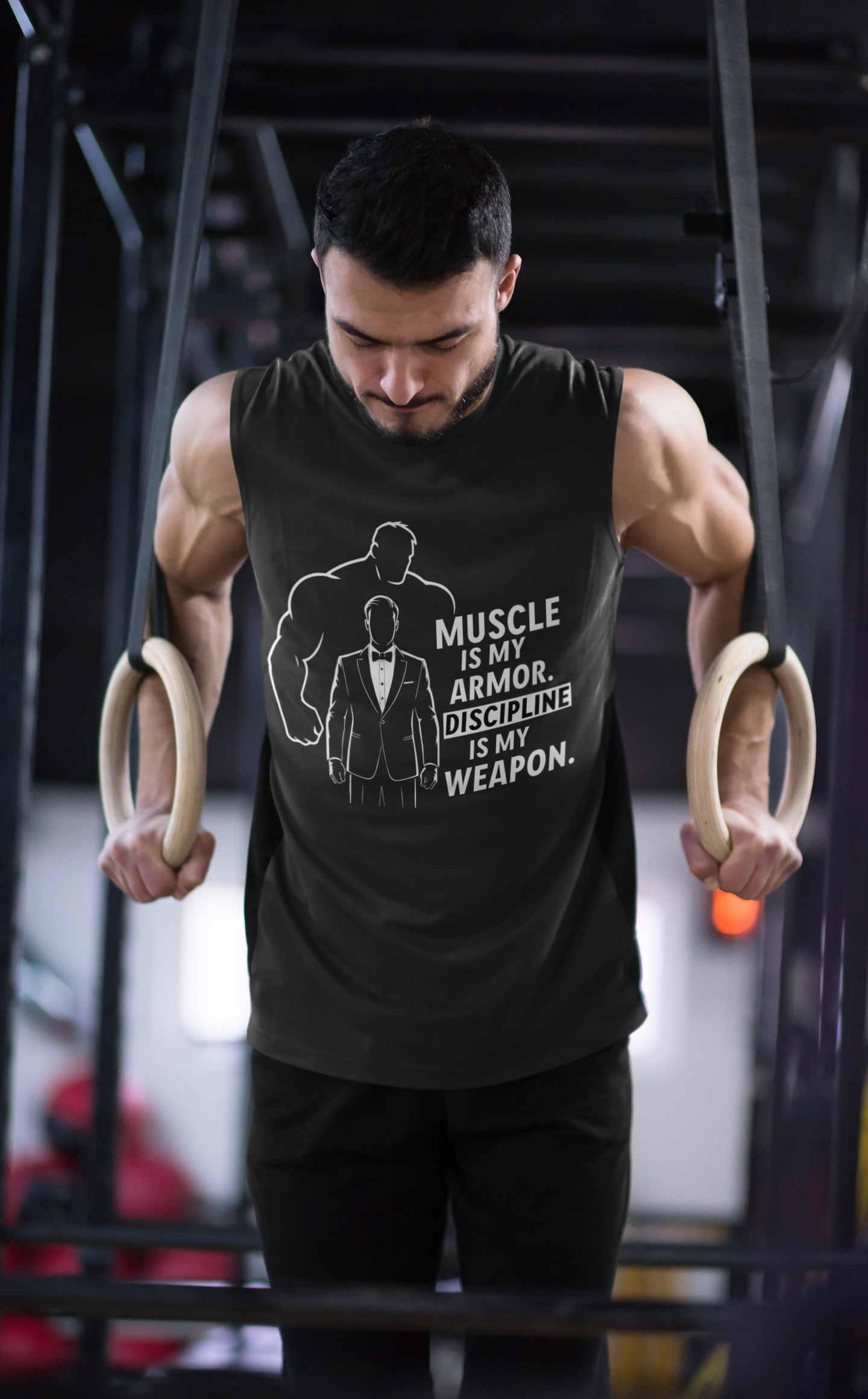 Men's Gym Discipline Sleeveless T-Shirt
