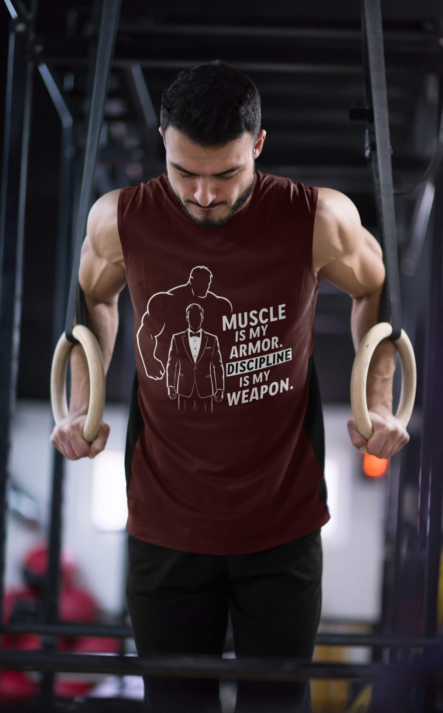 Men's Gym Discipline Sleeveless T-Shirt