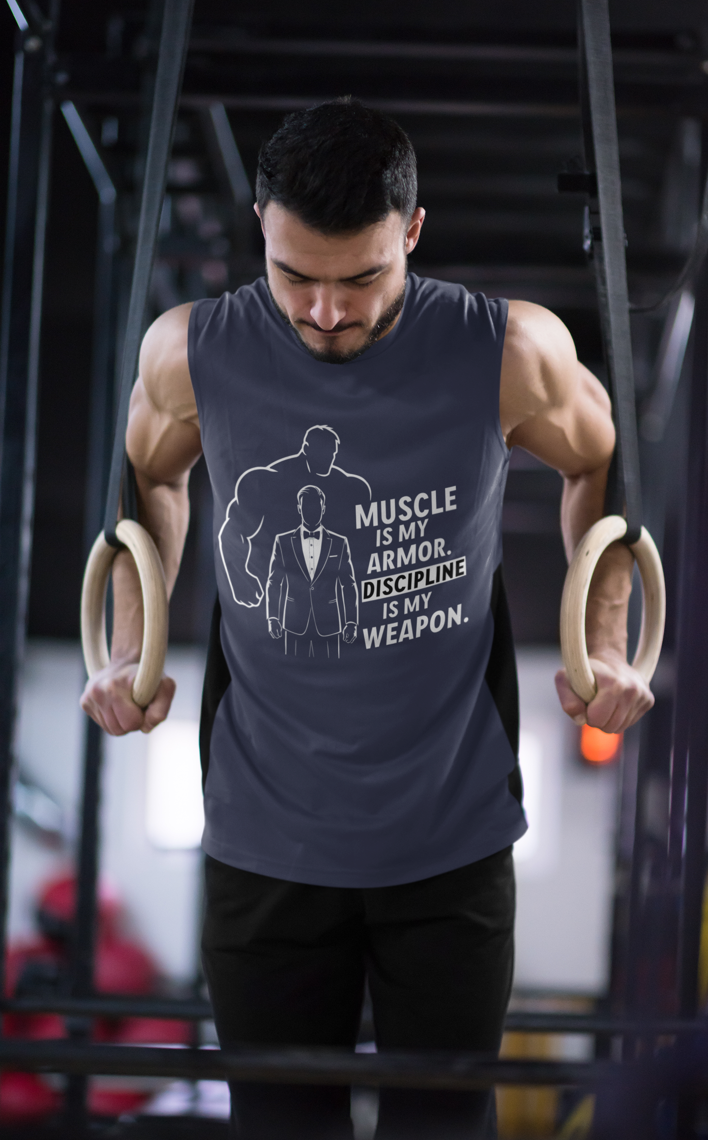 Men's Gym Discipline Sleeveless T-Shirt