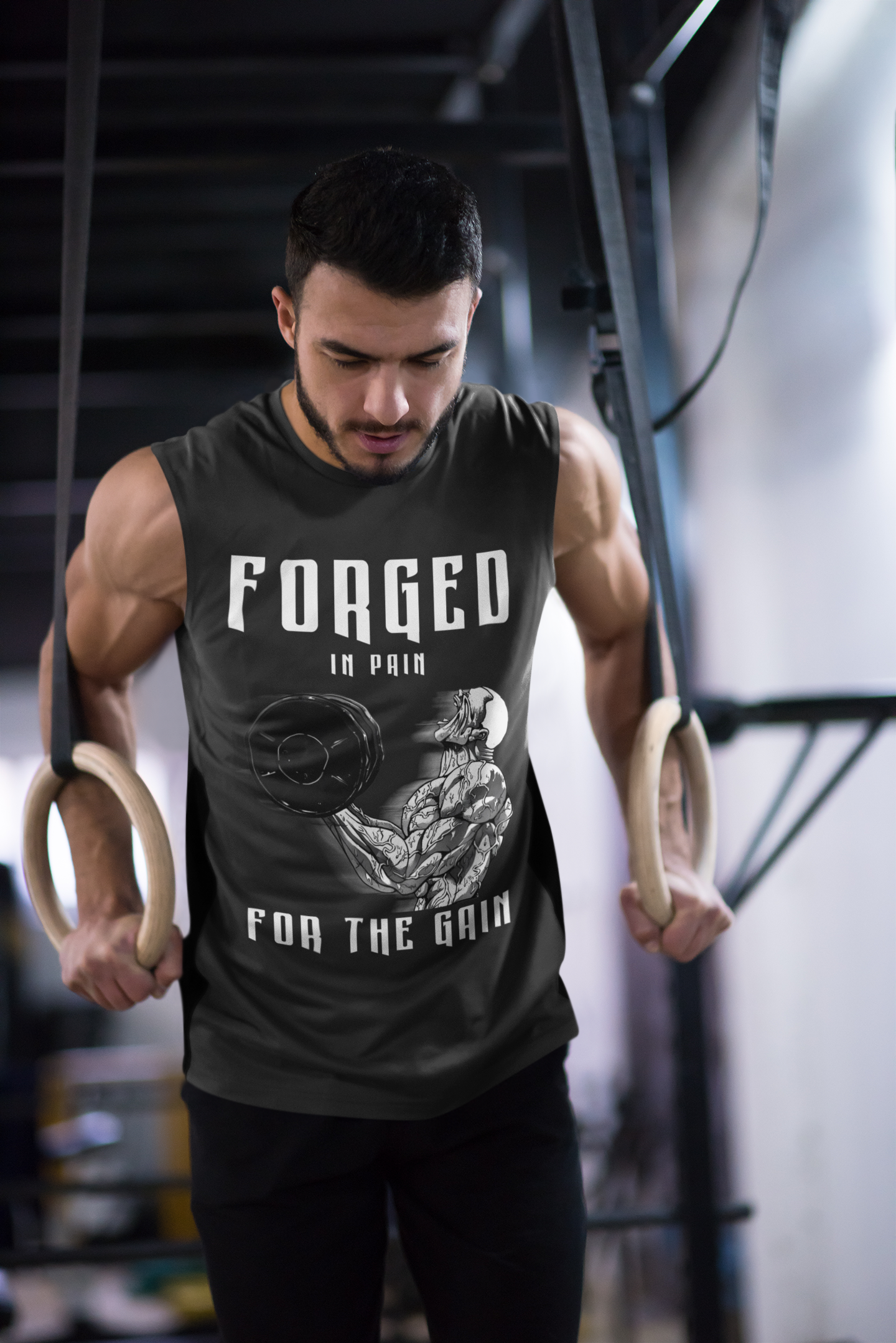 Men's Gym Gain Sleeveless T-Shirt