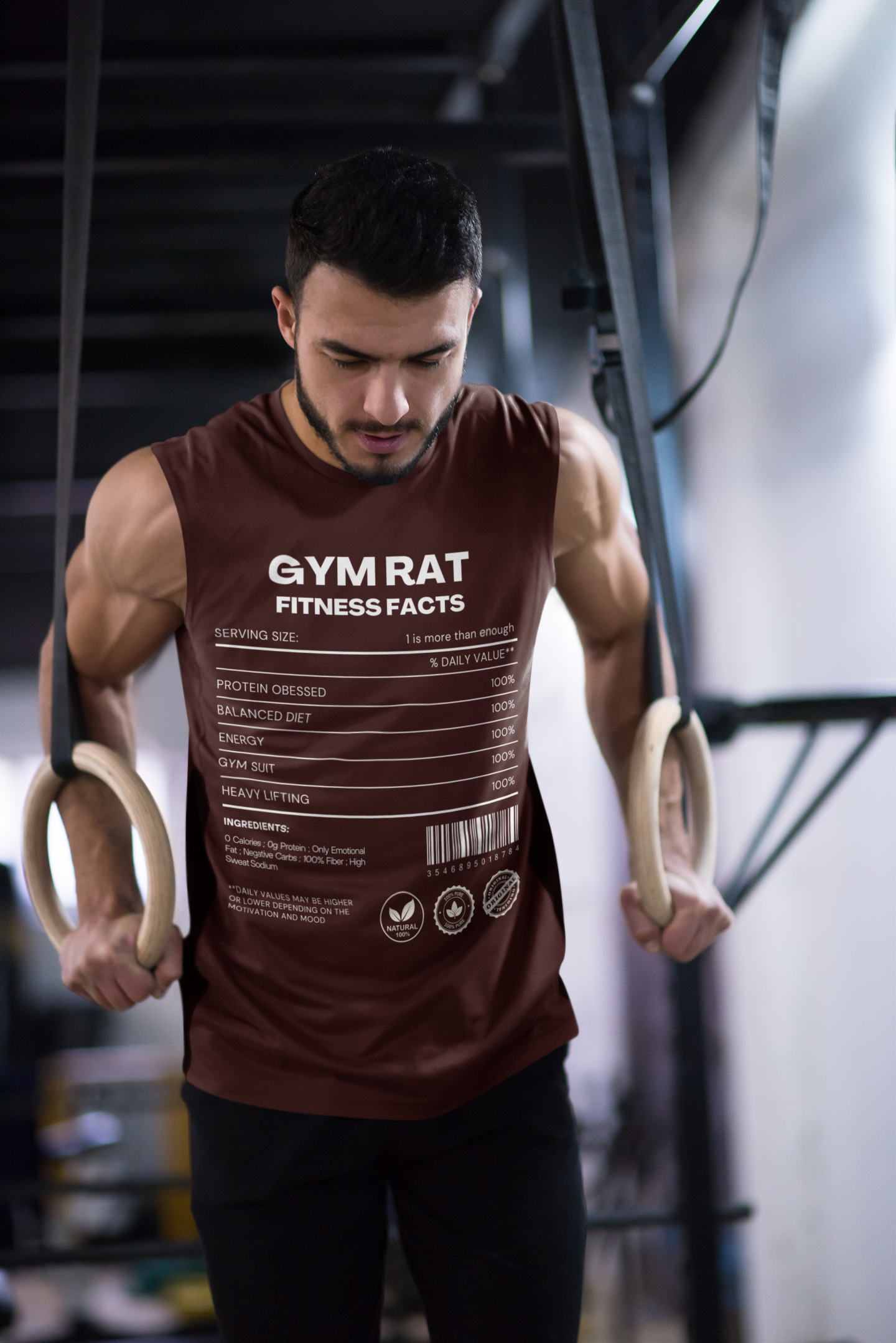 Men's Gym Rat Facts Sleeveless T-Shirt