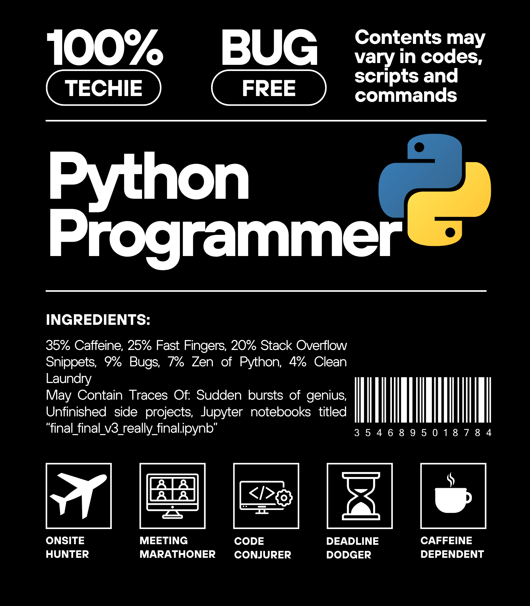 Men's Python Programmer T-Shirt