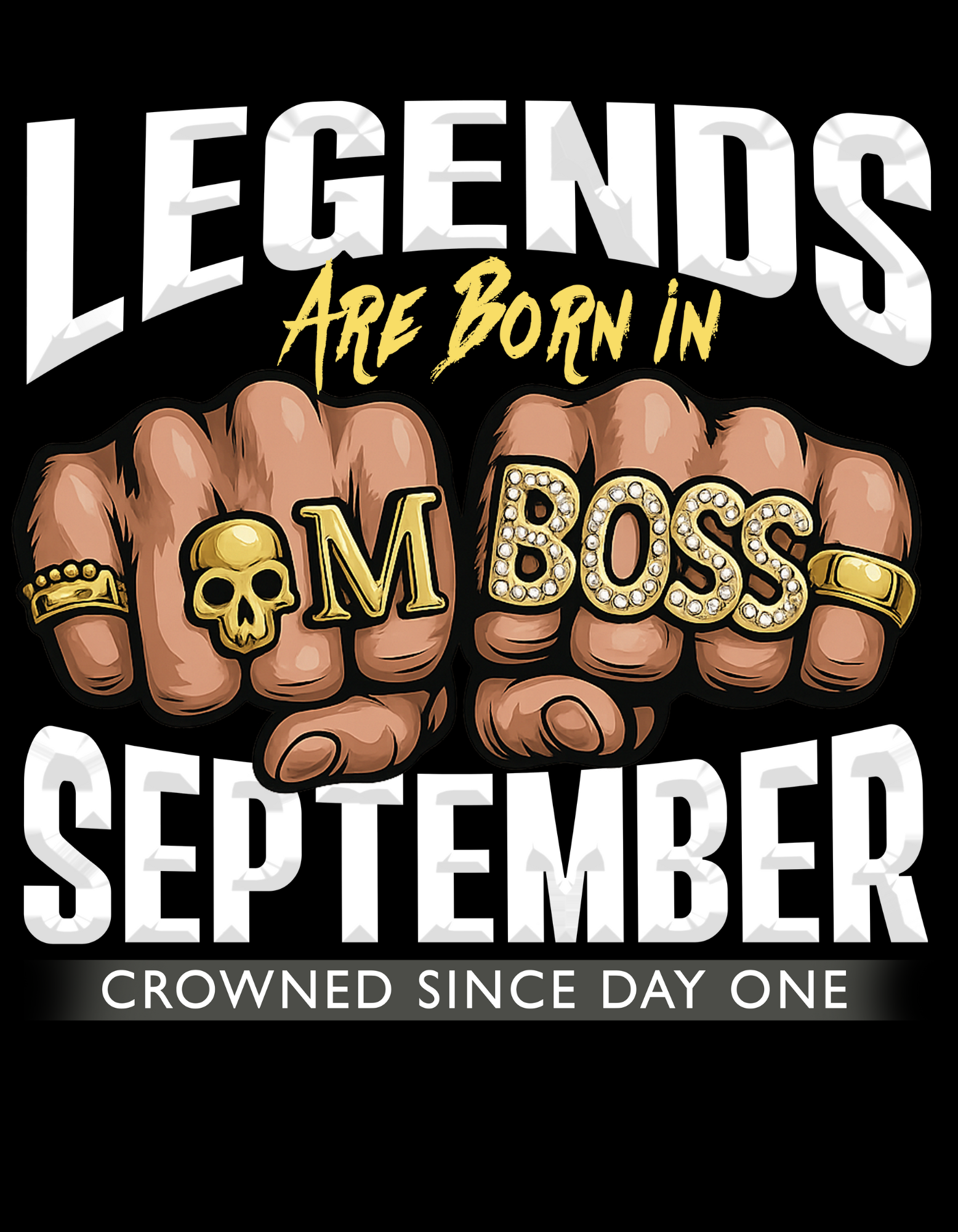 Men's September Boss Oversized T-Shirt (front & back print)