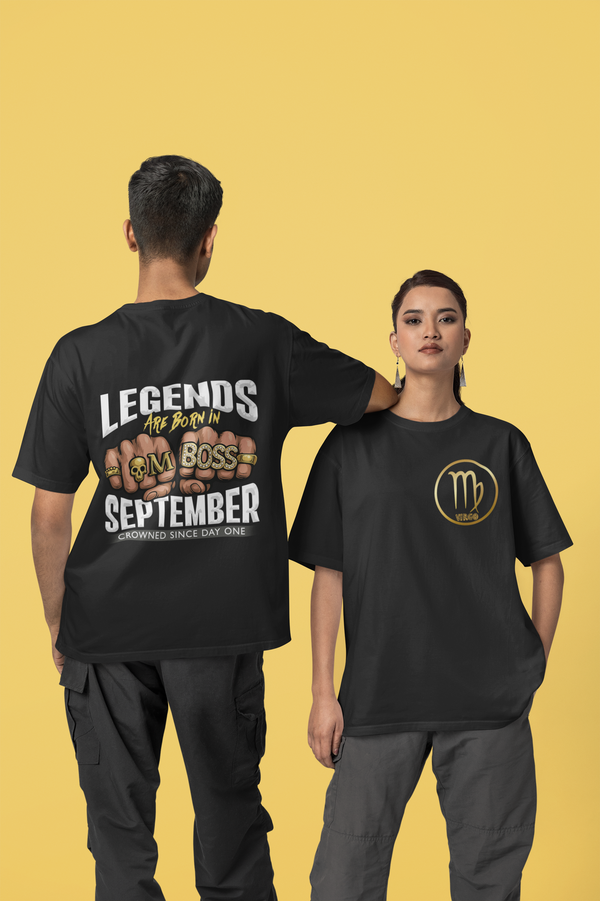 Men's September Boss Oversized T-Shirt (front & back print)