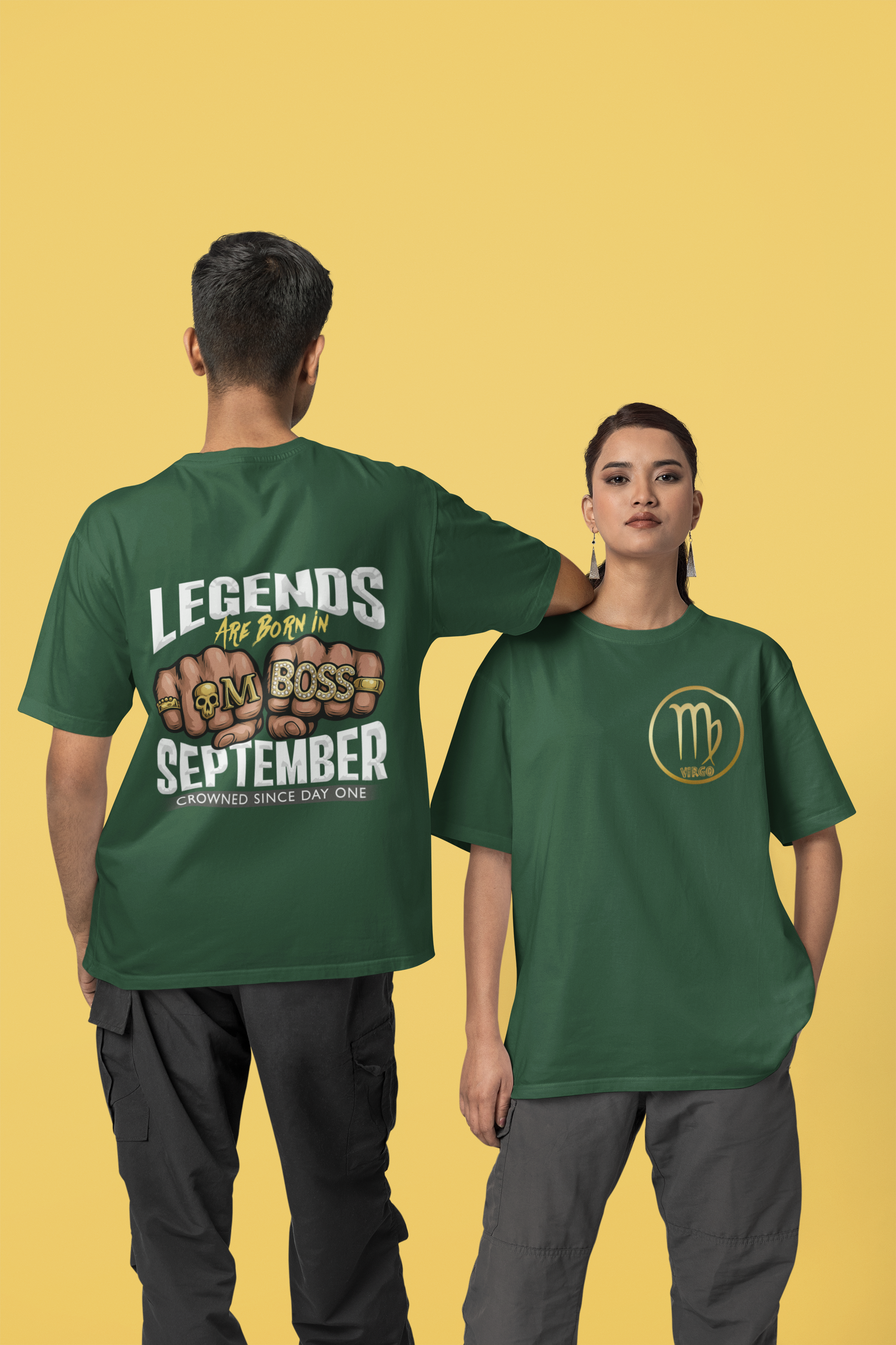 Men's September Boss Oversized T-Shirt (front & back print)