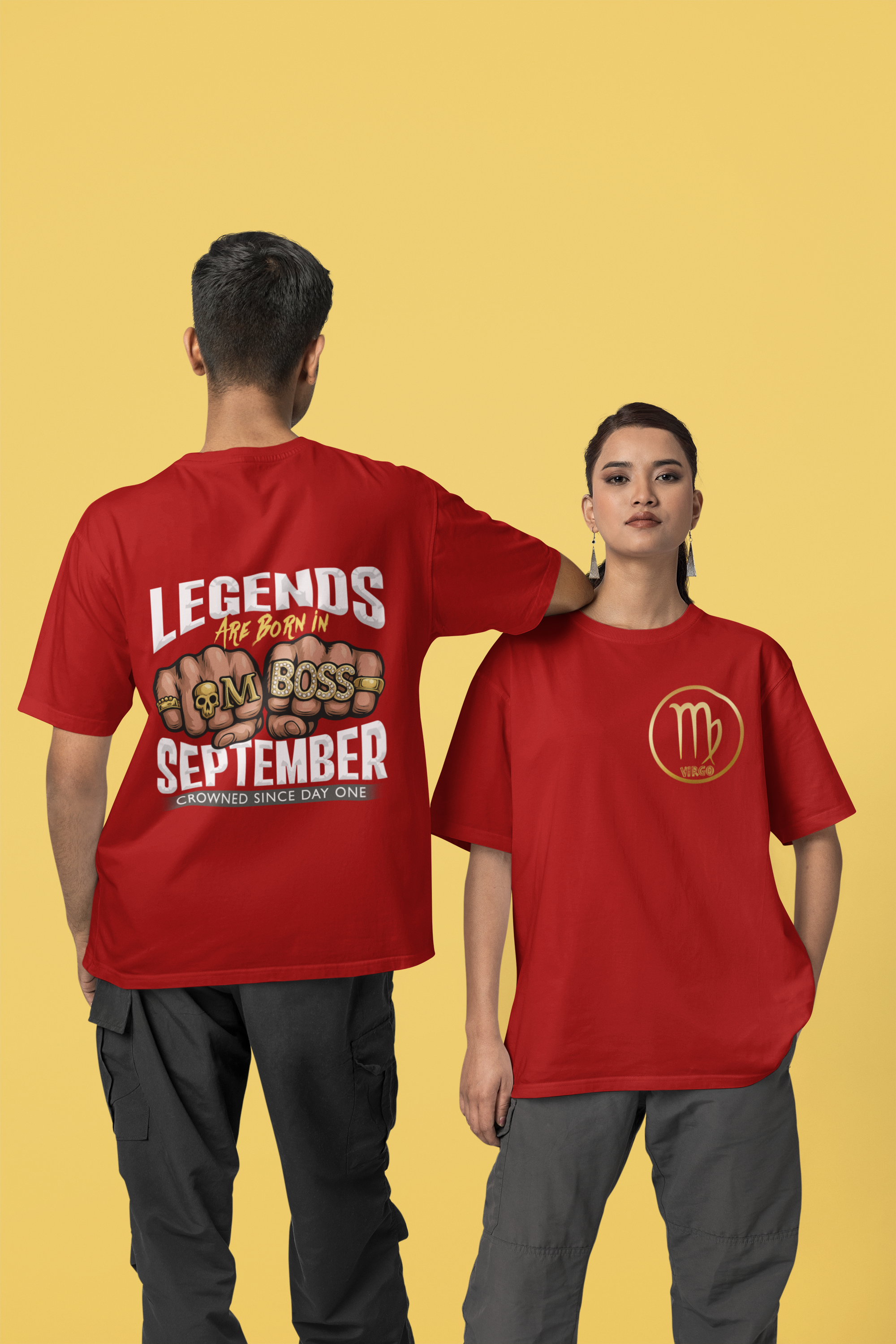 Men's September Boss Oversized T-Shirt (front & back print)