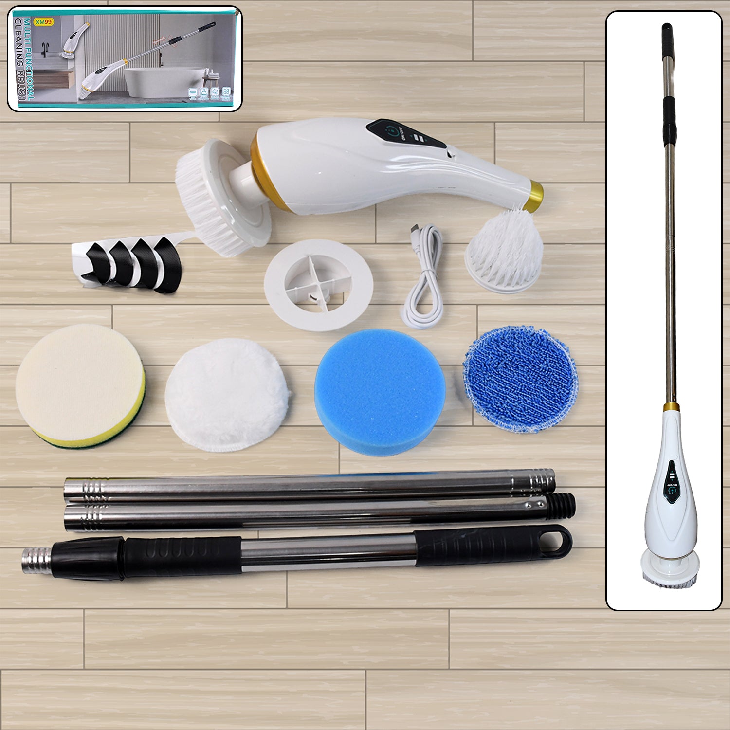 8 in 1 Electric Spin Scrubber