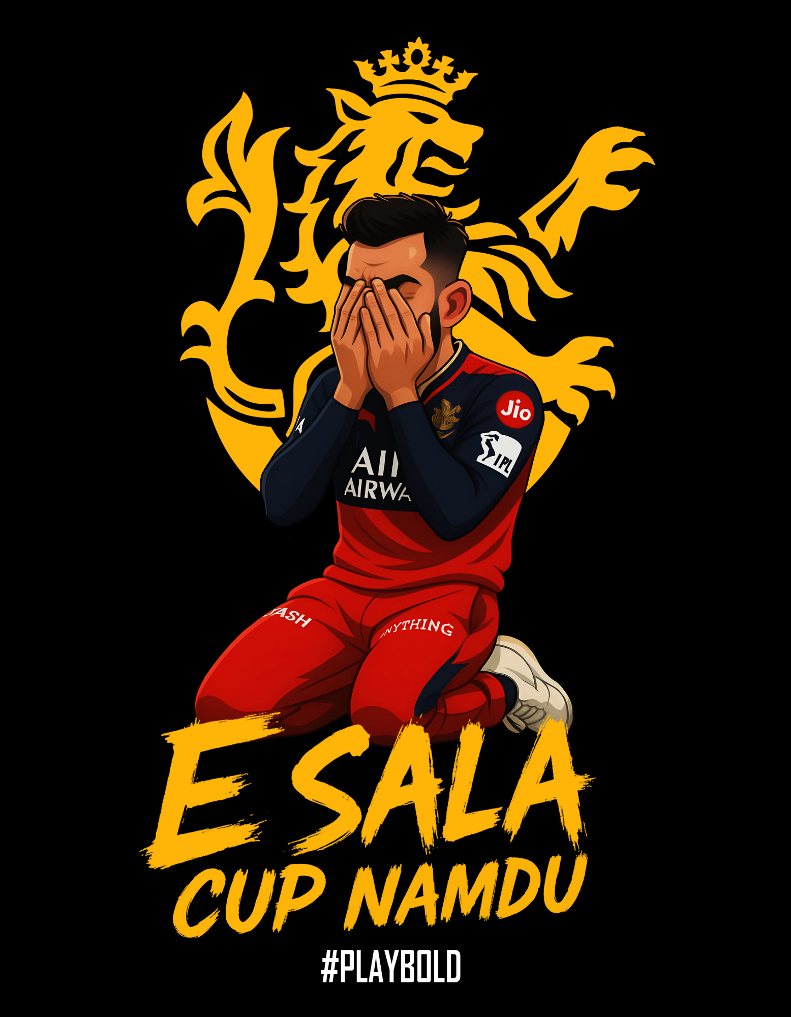 Kohli Cup Naamdu Oversized T-Shirt